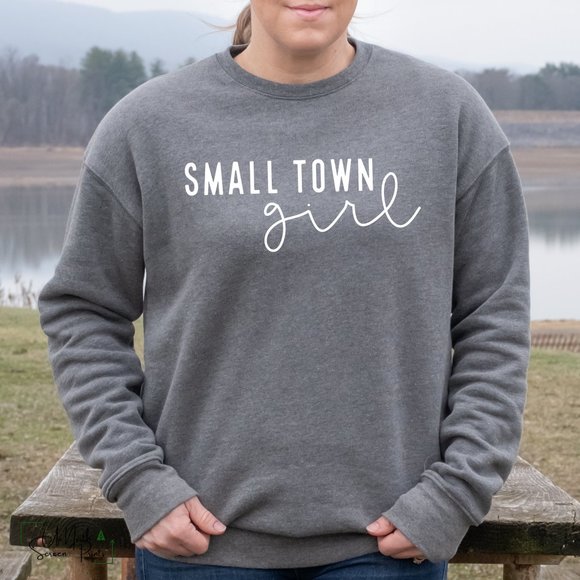 Small Town Girl Crewneck Sweatshirt XS-XL - Picture 2 of 2
